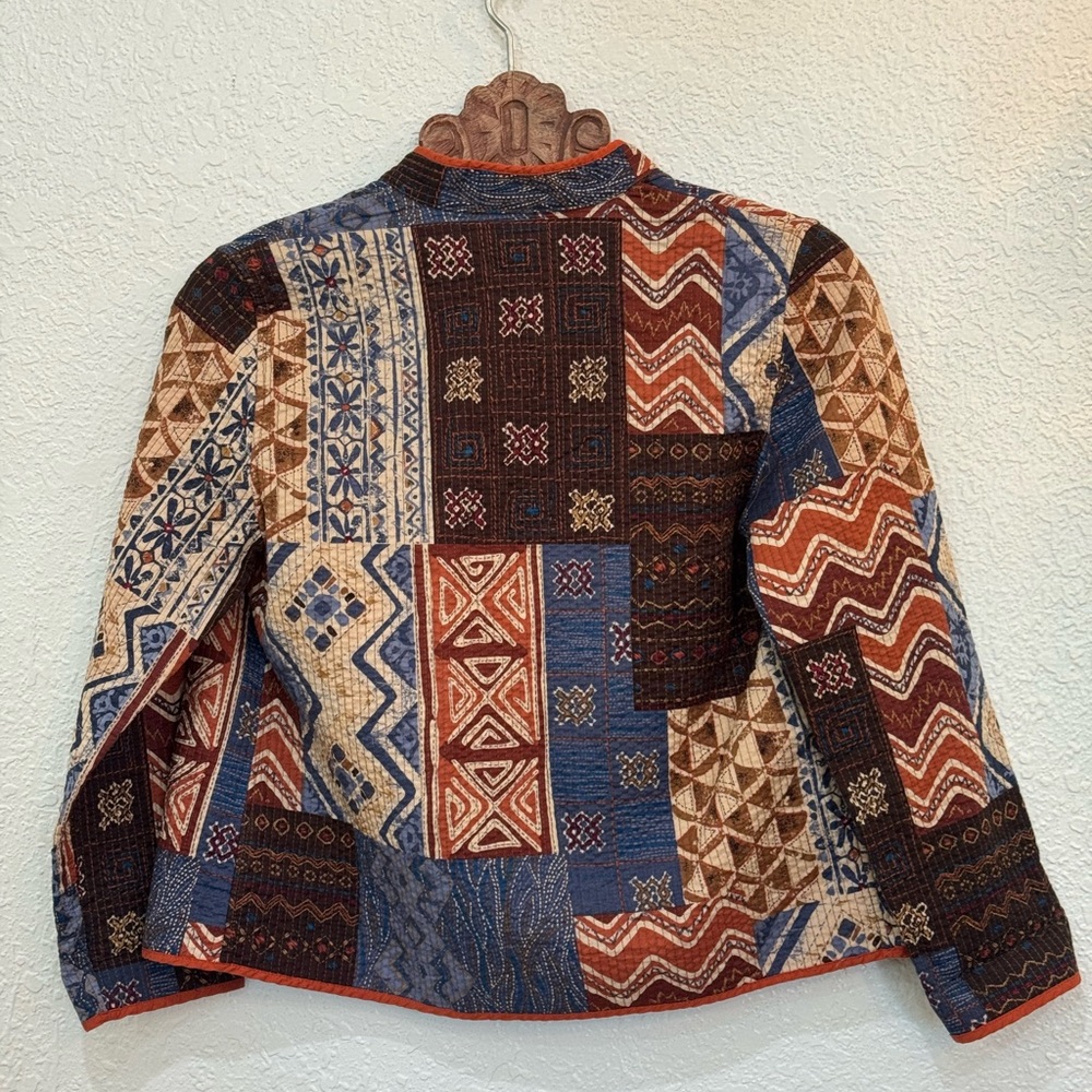 Alfred Dunner Multicolor Patchwork Blazer - image 4